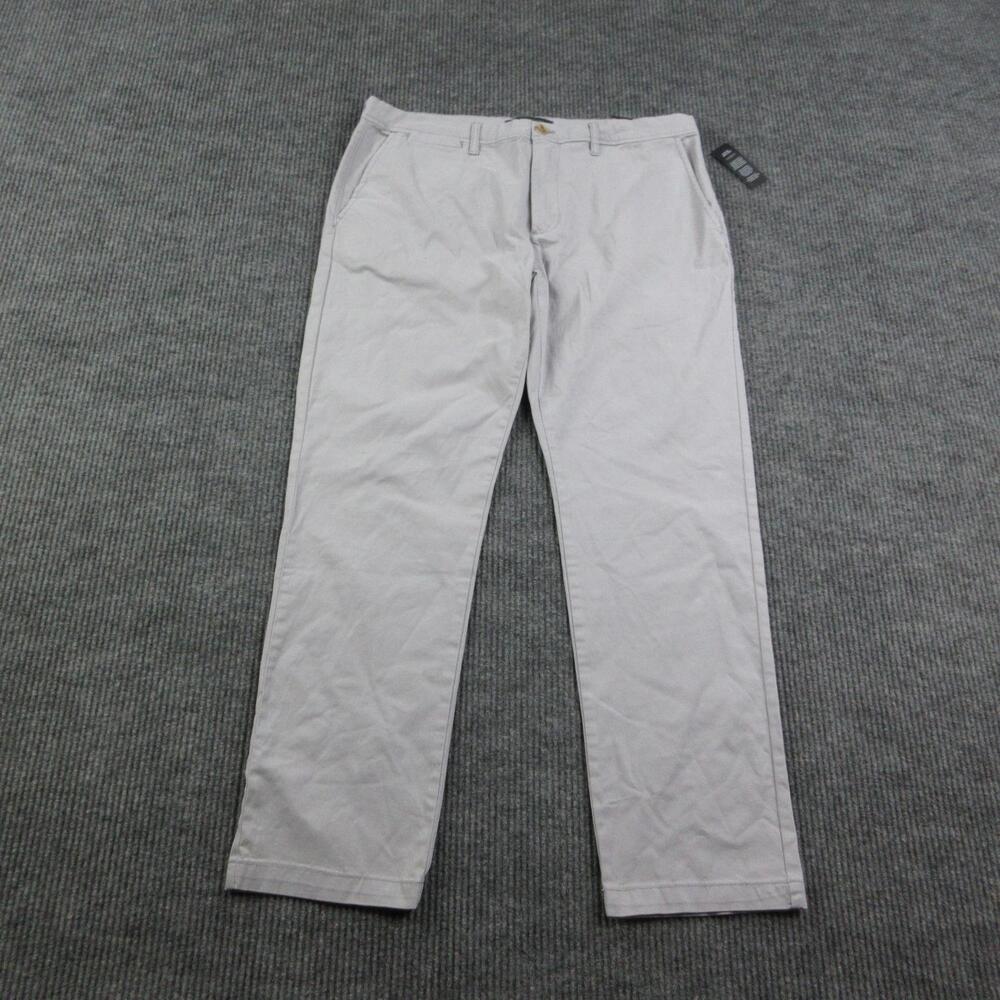 Liverpool Pants Mens 38x32 Gray Relaxed Straight Chino Stretch 39x32* NWT